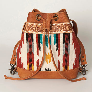 American Darling Cross Body Hand Tooled Saddle Blanket Hair On Genuine Leather Western Women Bag Handbag Purse Crossbody Cute